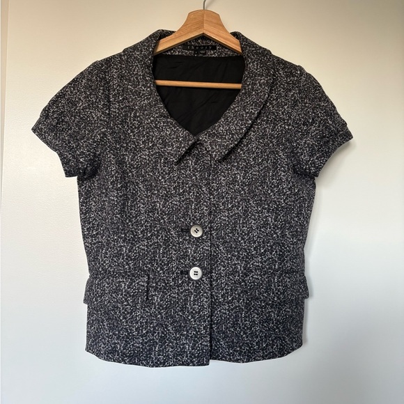 Theory Rarias Tweed Cap Sleeve Blazer | Size 6 - Picture 1 of 7